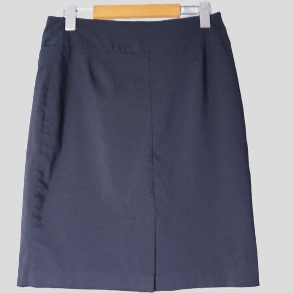 Reitmans Black Stretchy Pencil Career Skirt Size 7 - Picture 3 of 8
